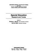 Cover  Special Education : Research and Trends