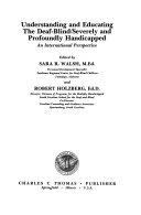 Cover  Understanding and educating the deaf-blind severely and profoundly handicapped : An International Perspective