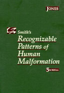 Cover  Smith's recognizable patterns of human malformation