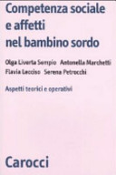 Cover  Competenza sociale e affetti nel bambino sordo : Aspetti teorici e operativi