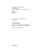 Cover  I disturbi della comunicazione : Dalla valutazione al trattamento