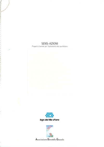 Cover  Sens-azioni : Progetti d'arredo per l'autonomia del quotidiano