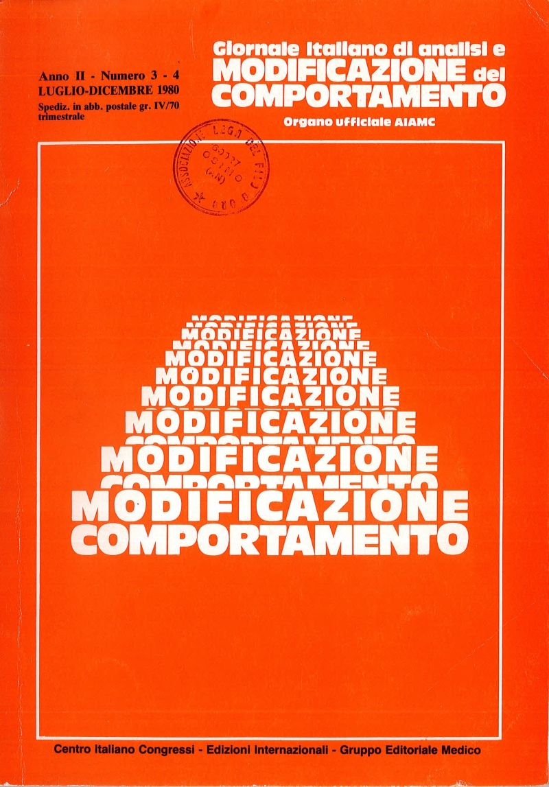 Cover  L'acquisizione del linguaggio simbolico da parte dei bambini autistici : I etichettamento espressivo