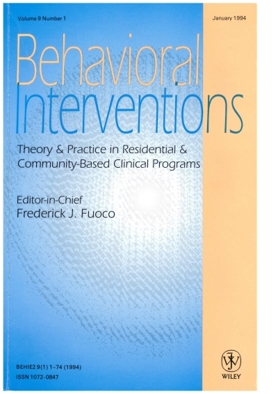 Cover  Behavioral Interventions