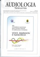 Cover  XXXI Congresso Nazionale della Società Italiana di Audiologia e Foniatria, Ferrara 12 -15 settembre, 2007  : Voce, diapason e nanotech. Abstract