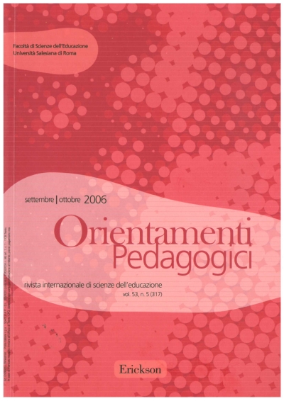 Cover  Orientamenti Pedagogici