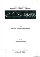 Cover  3: Esperienze di integrazione dei disabili : Atti