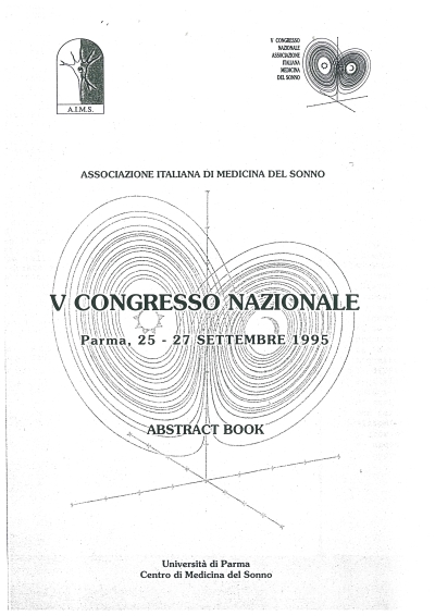 Cover  V Congresso Nazionale, Parma 25-28 settembre, 1995. Abstract Book