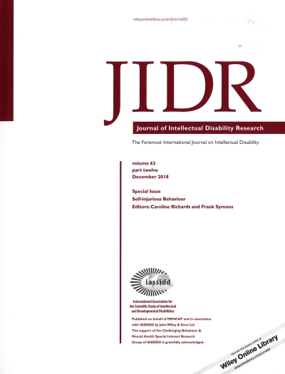Cover  Stereotyped behaviours as precursors of self-injurious behaviours : a longitudinal study with infants and toddlers at risk for developmental delay