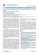 Cover  Assistive technology-based programs to promoting independence of post-coma children