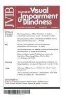 Cover  A Pilot Investigation of the Perceived Motor Competence of Children with Visual Impairments and Those Who Are Sighted