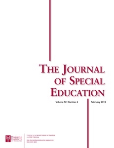 Cover  The Journal of Special Education