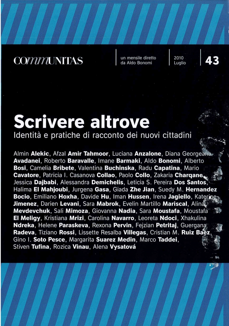 Cover  Scrivere altrove : identità e pratiche di racconto dei nuovi cittadini