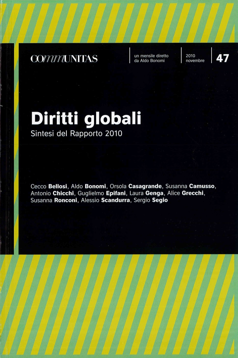 Cover  Diritti globali : sintesi del rapporto 2010
