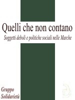 Cover  Quelli che non contano : soggetti deboli e politiche sociali nelle Marche