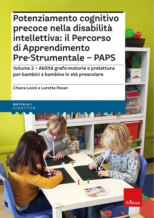 Cover  Volume 2: Abilità grafo-motorie e prelettura per bambini e bambine in età prescolare