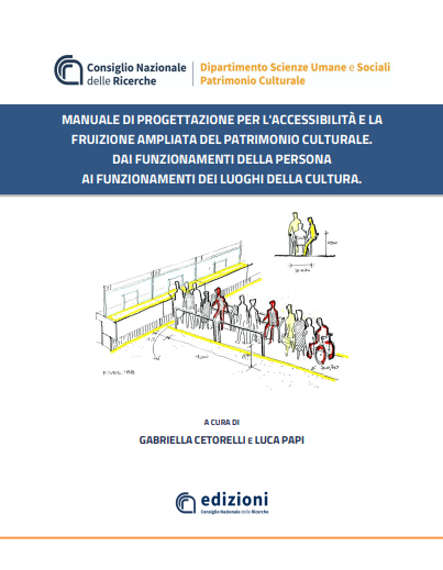 Cover  Manuale di progettazione per l’accessibilità e la fruizione del patrimonio culturale. Dai funzionamenti della persona ai funzionamenti dei luoghi della cultura