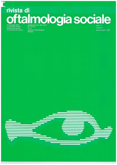 Cover  Rivista di Oftalmologia Sociale