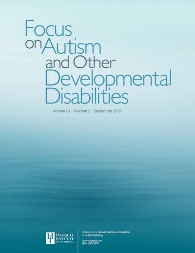Cover  Focus on Autism and Other Developmental Disabilities