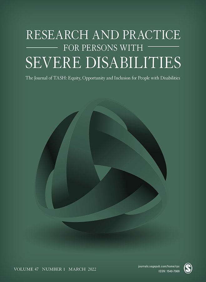 Cover  Analysis of Co-Worker Involvement in Relation to Level of Disability versus Placement Approach among Supported Employees