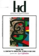 Cover  Il contratto educativo : storia di due casi