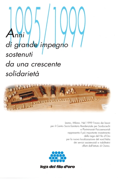 Cover  1995/1999: anni di grande impegno sostenuti da una crescente solidarietà