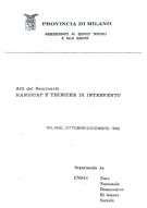 Cover  Handicap e tecniche di intervento : Milano, ottobre-dicembre 1982