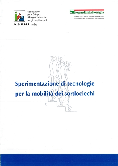 Cover  Sperimentazione di tecnologie per la mobilità dei sordociechi